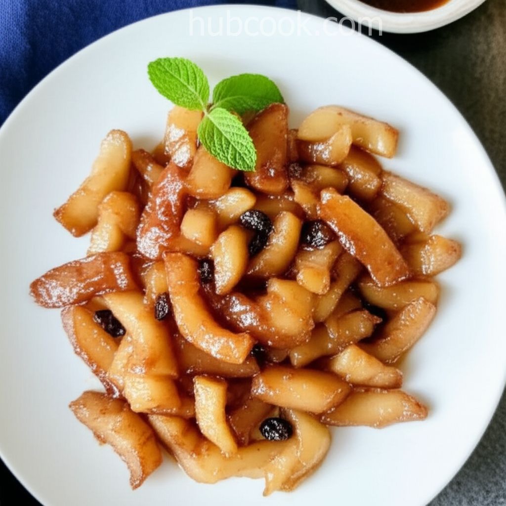 Bourbon Fried Apples
