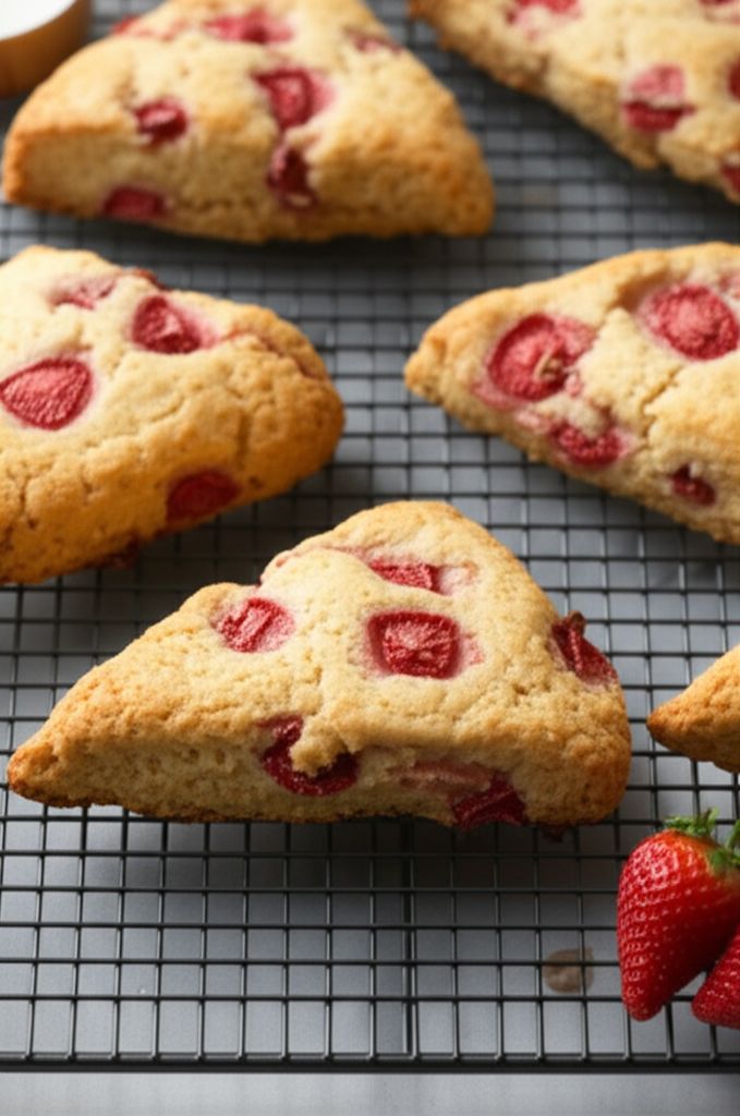 Fresh Strawberry Scones