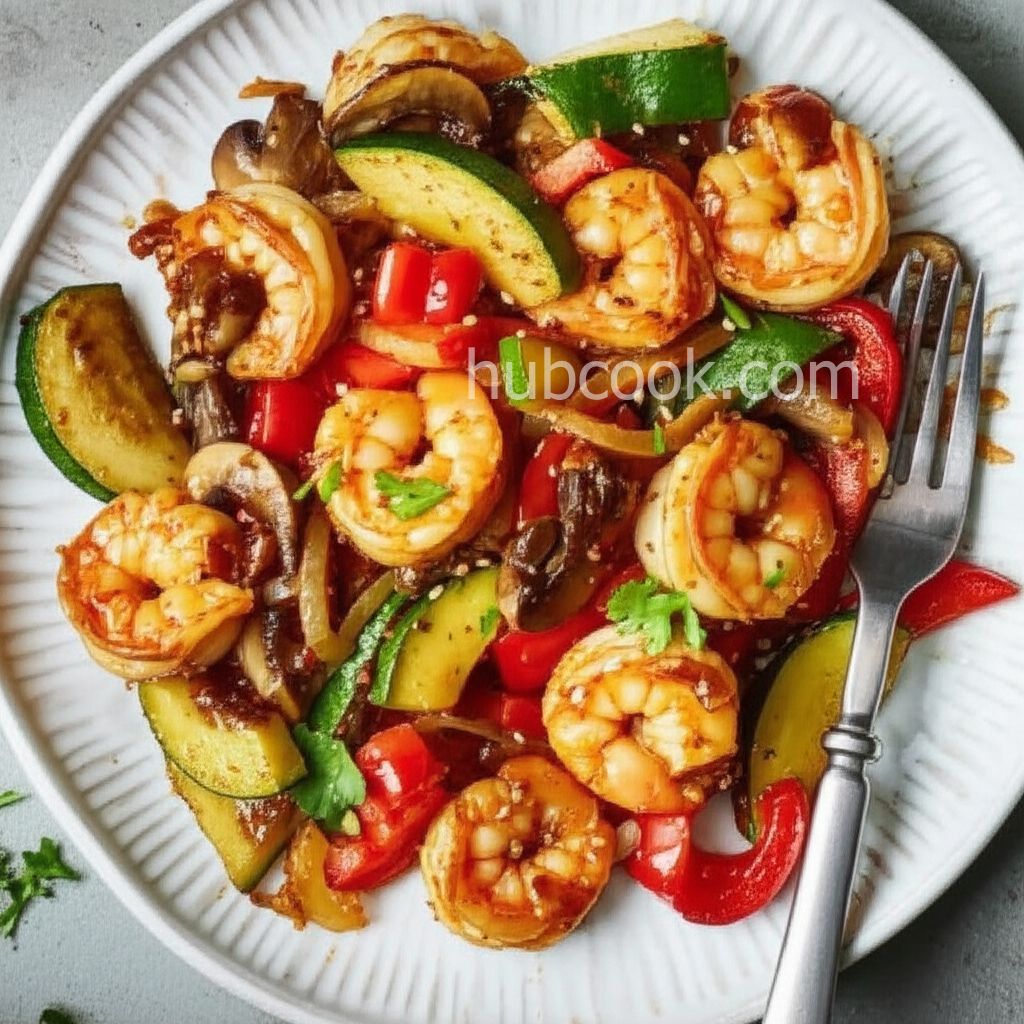 Honey-Ginger Shrimp and Vegetables