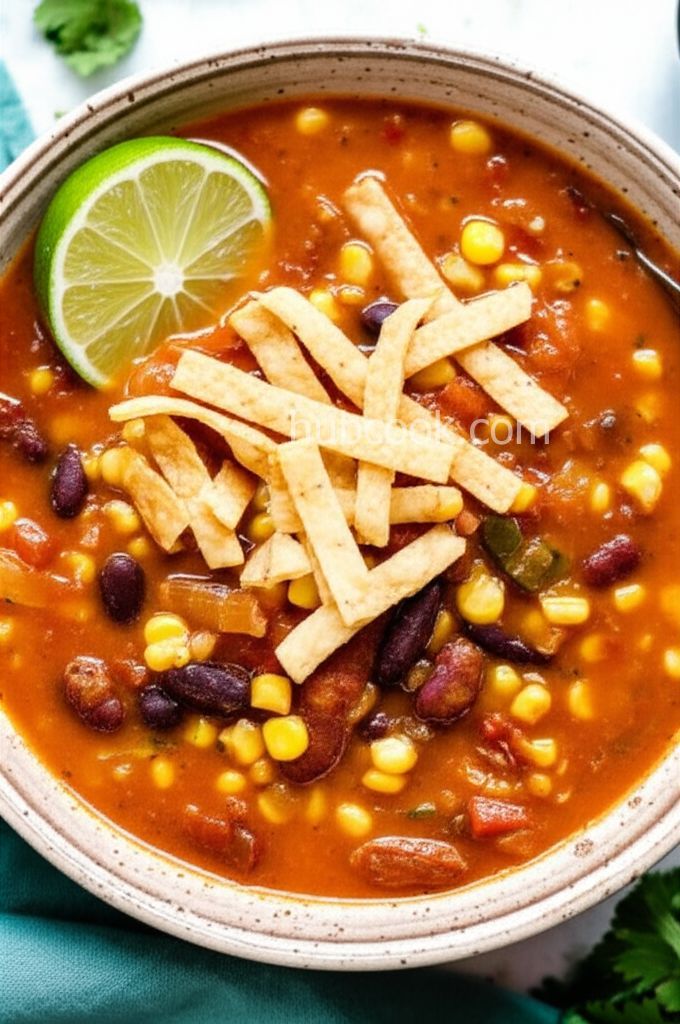 Incredibly Hearty Vegan Tortilla Soup