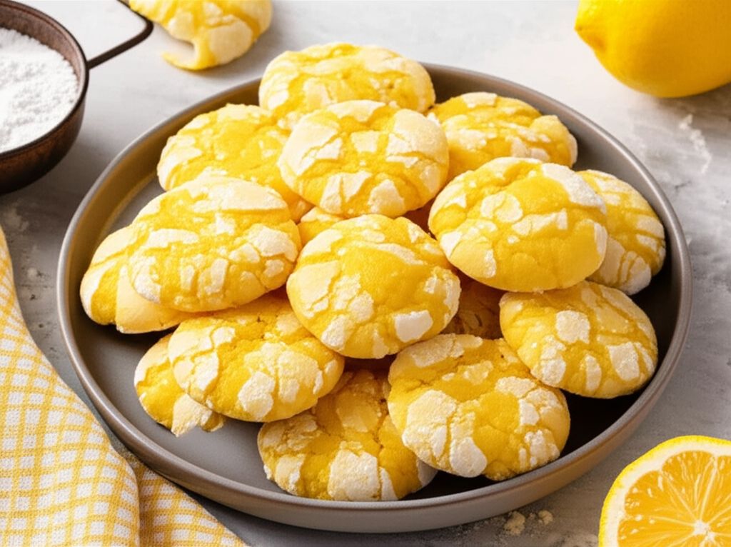 Lemon Crinkle Cookies