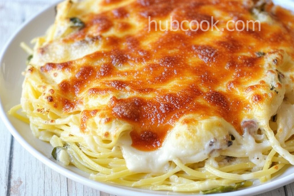 Baked Fettucheesy