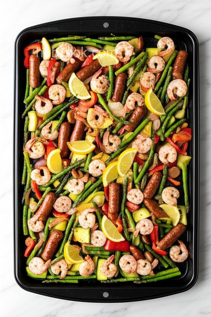 Cajun Shrimp and Sausage Sheet Pan Dinner