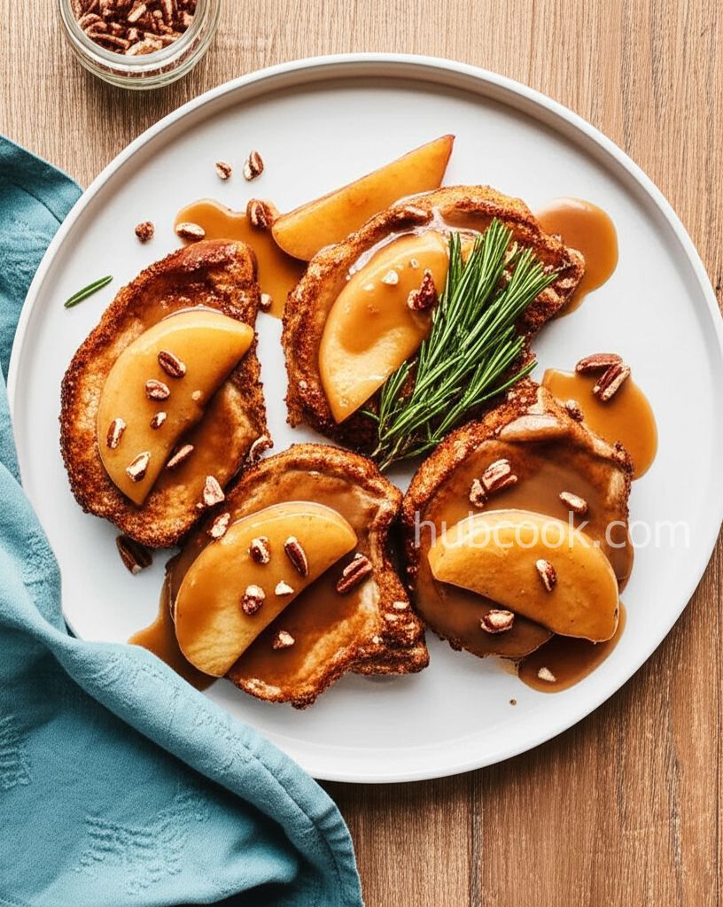 Caramel Apple Pork Chops