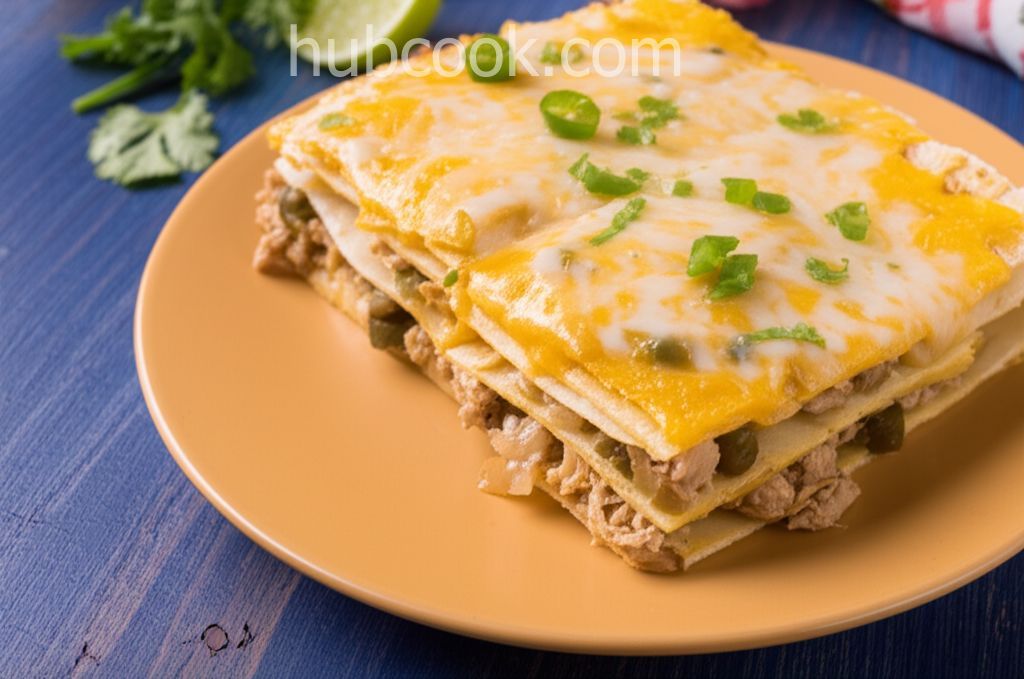Green Chile Stacked Enchiladas