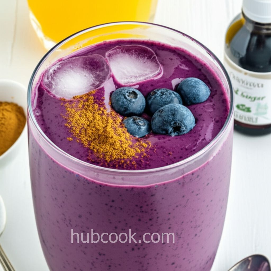 Healthy Blueberry Breakfast Smoothie