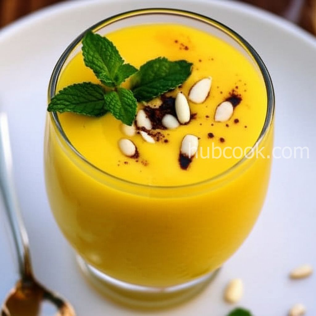 Mango-Mint Lassi with Indian Sweet Spices