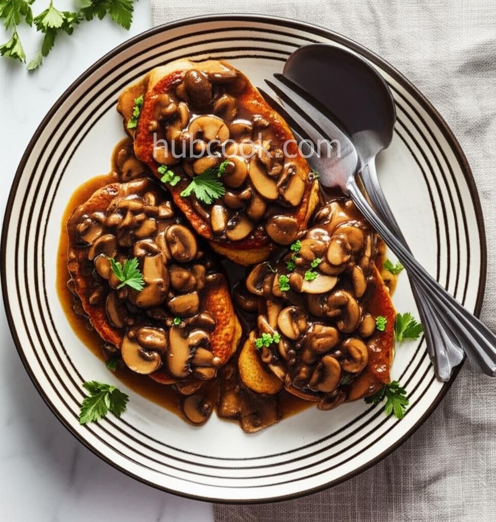 Pork Chops with Fresh Mushrooms