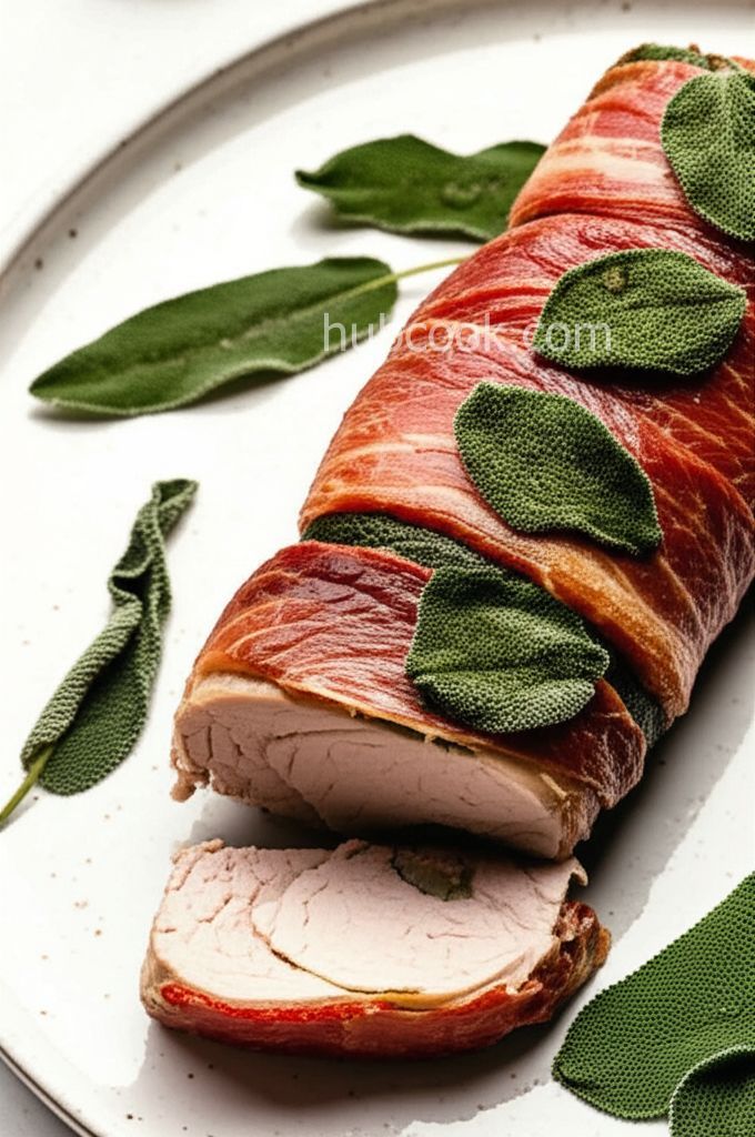 Prosciutto-Wrapped Pork Tenderloin with Crispy Sage