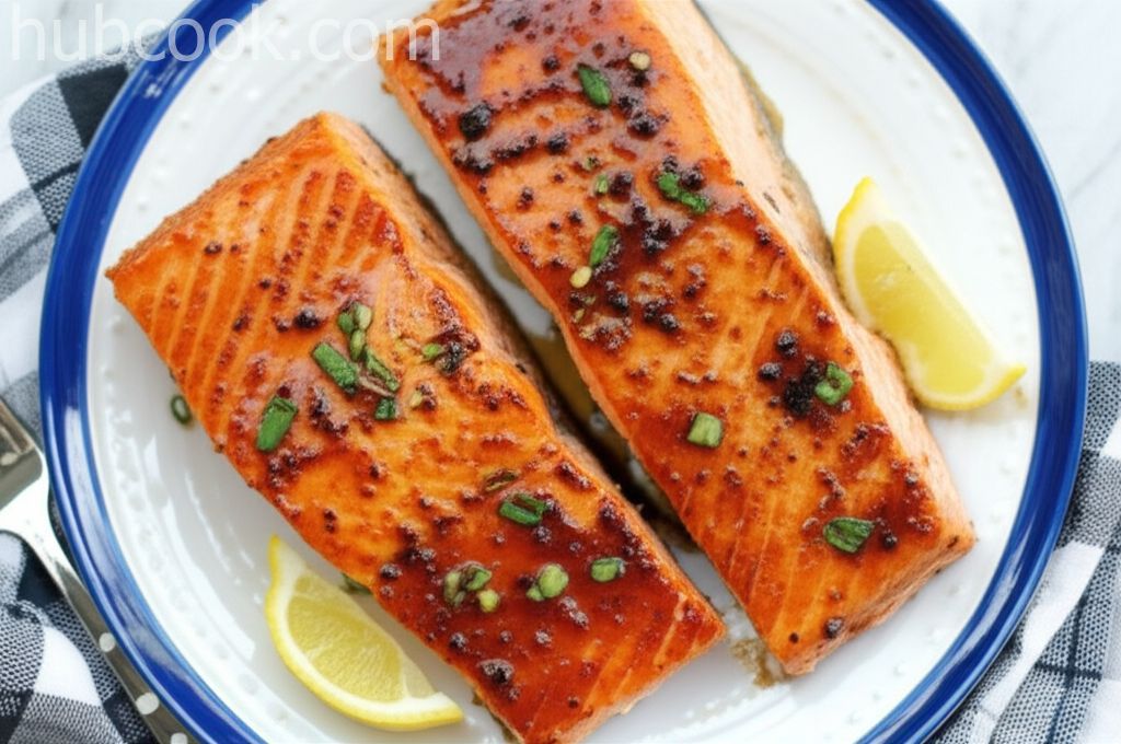 Roast Salmon With Balsamic Vinegar
