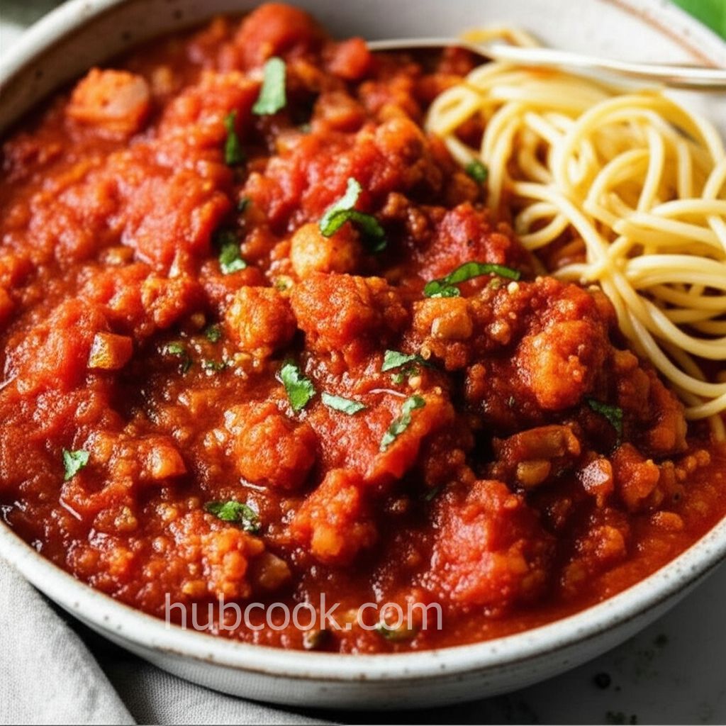 Spaghetti Sauce with Cauliflower