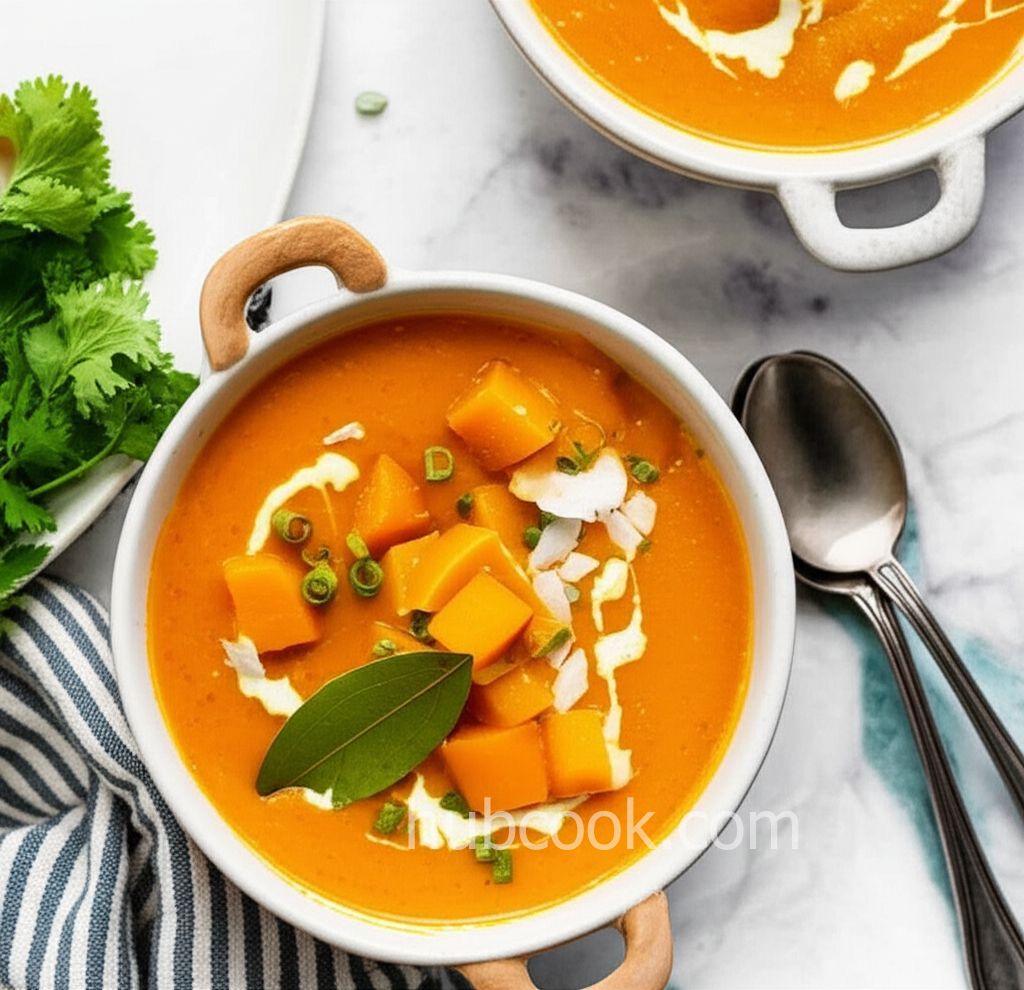 Thai Inspired Spicy Curry Butternut Squash Soup