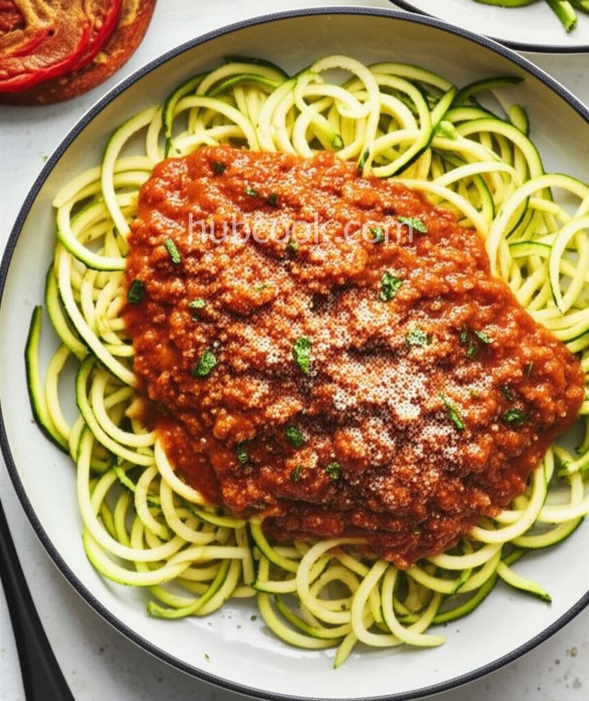 Zucchini Noodles with Bolognese Sauce