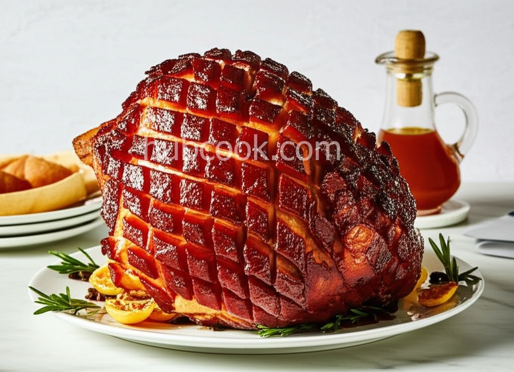 Baked Ham with Maple Glaze