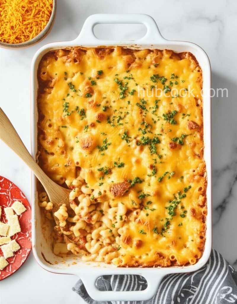 Baked Tomato Mac n Cheese Casserole