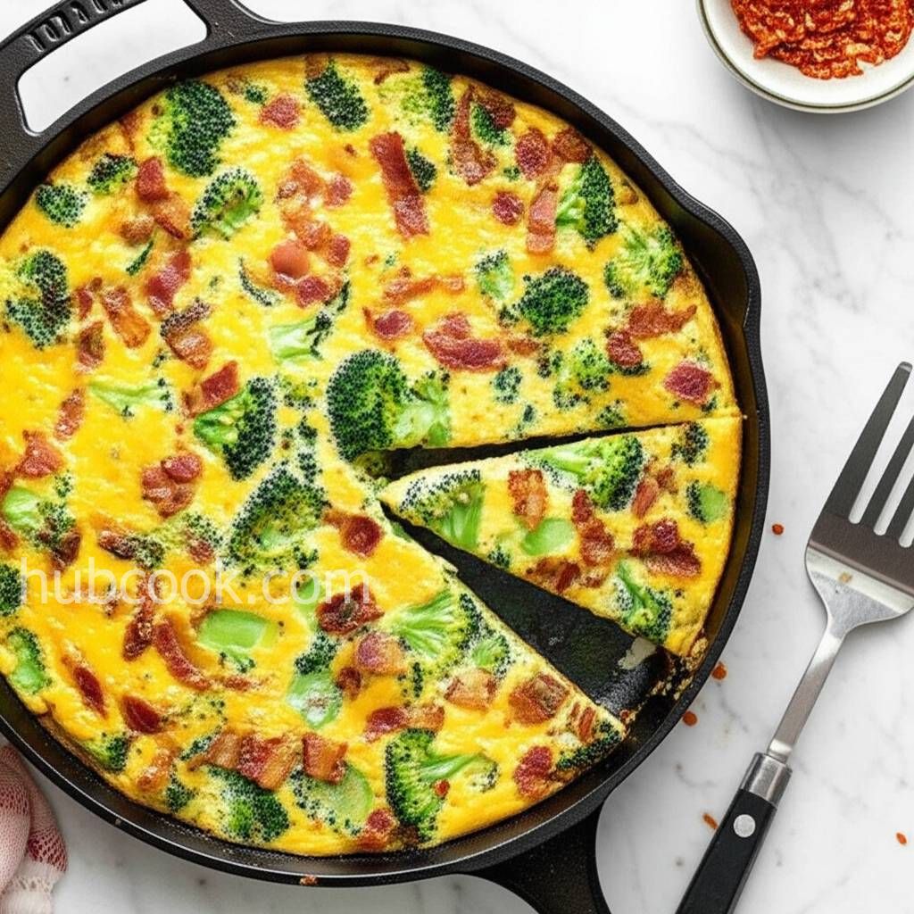 Broccoli-Cheddar Frittata
