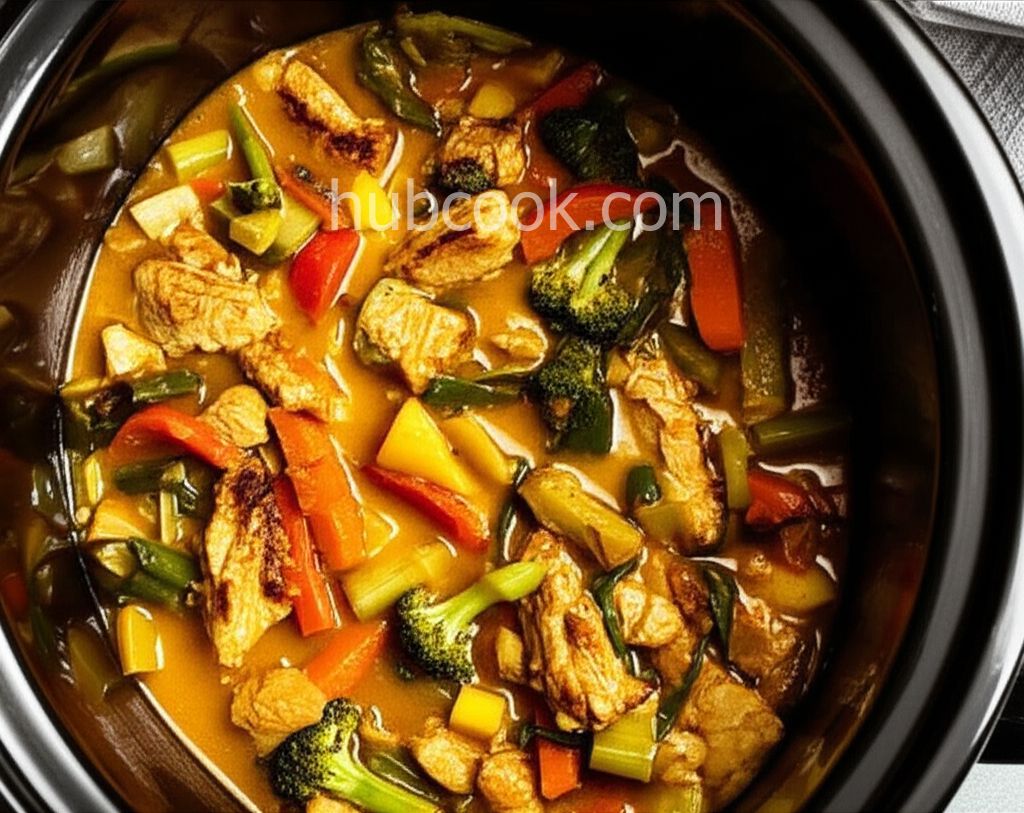Coconut Curry Chicken in the Slow Cooker