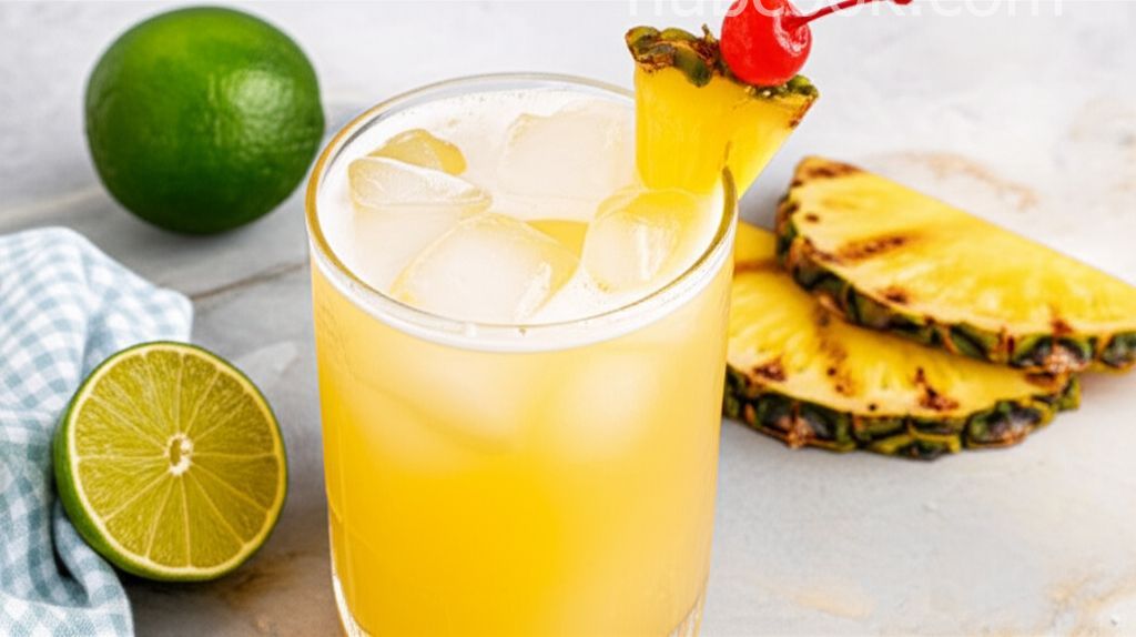 Grilled Pineapple Mai Tai