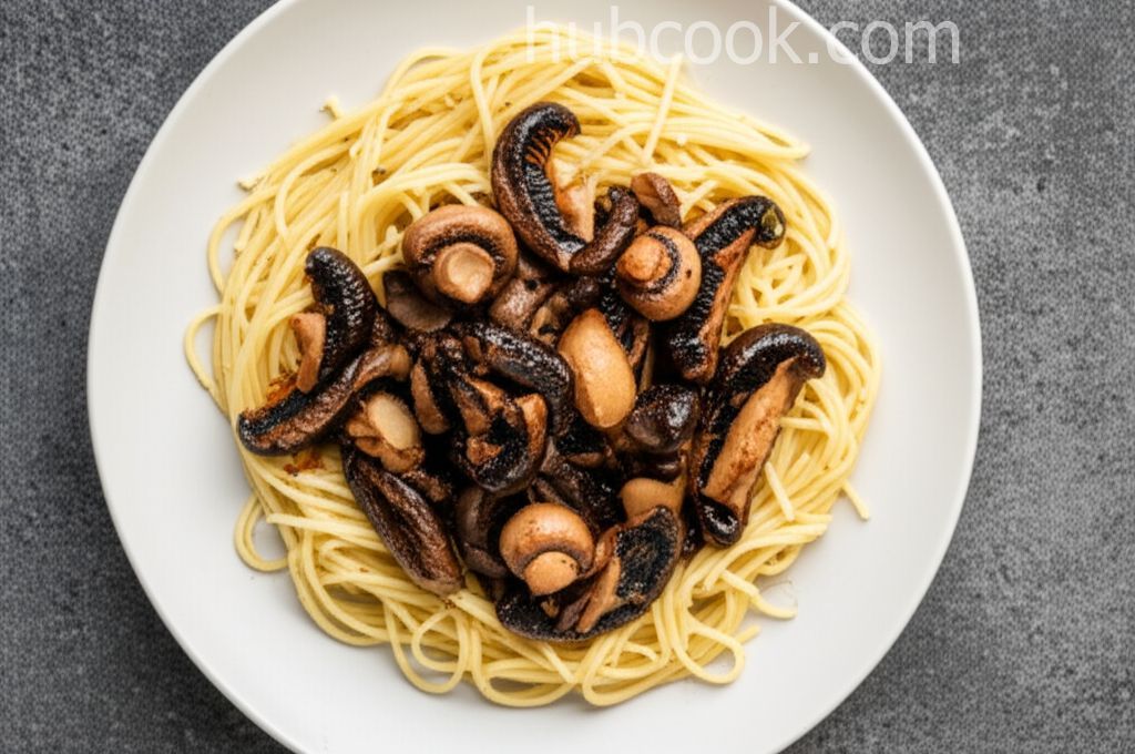 Linguine with Portobello Mushrooms