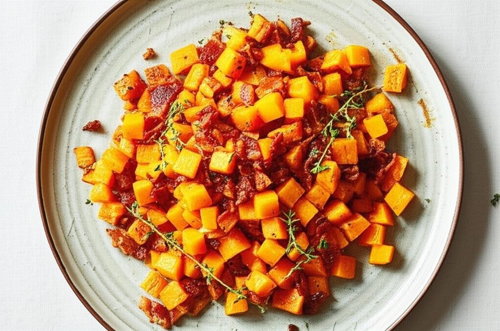 Mango-Bacon-Butternut Squash Hash