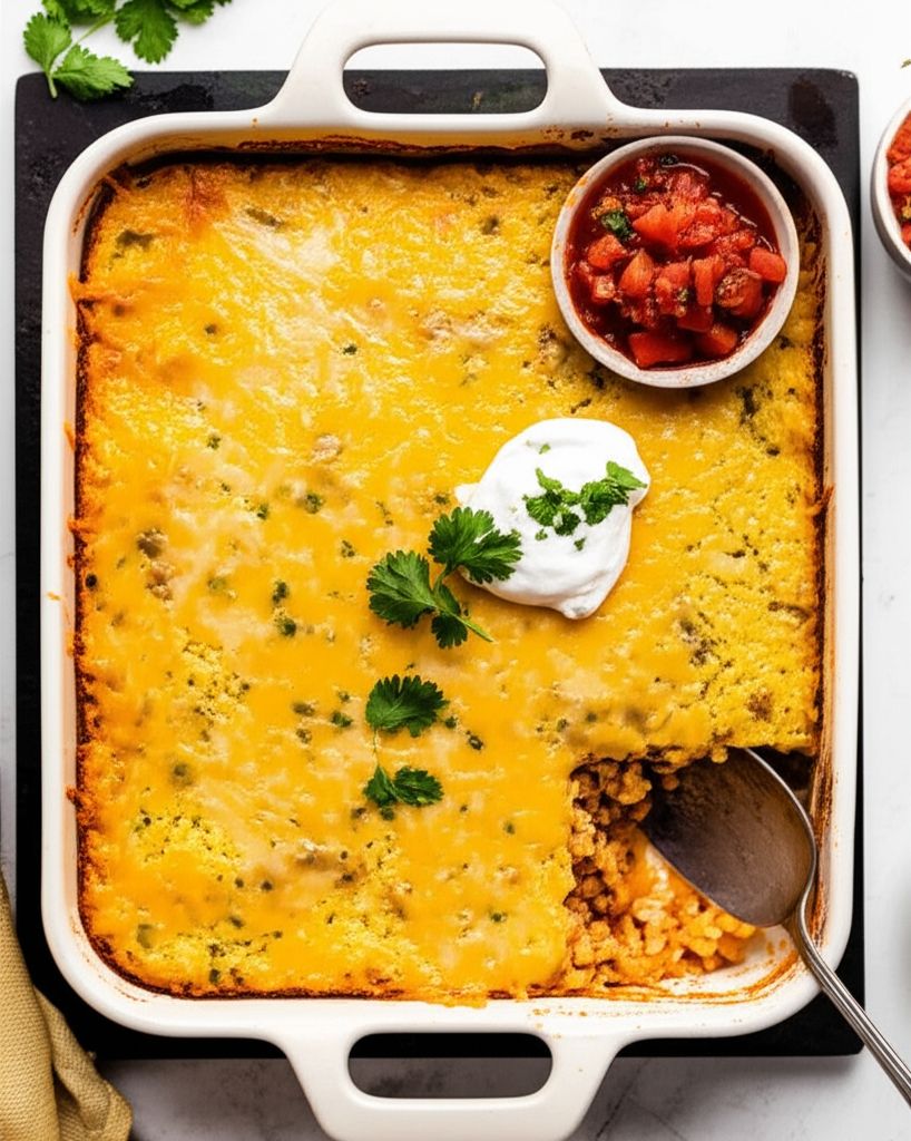 Mexican Turkey Corn Bread Casserole