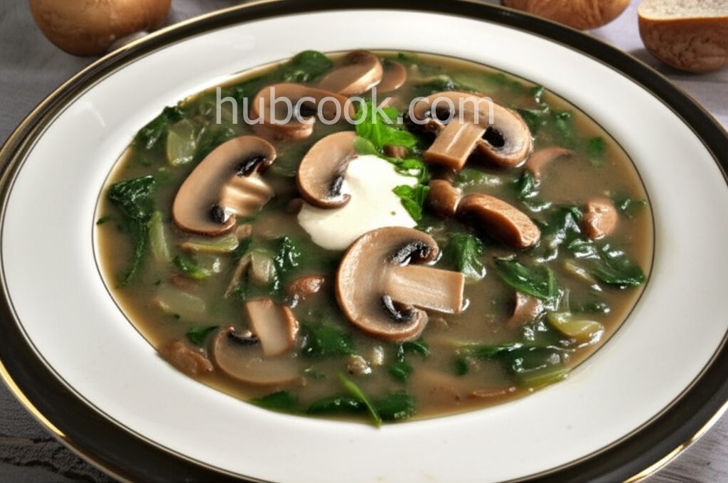 Mushroom Spinach Soup