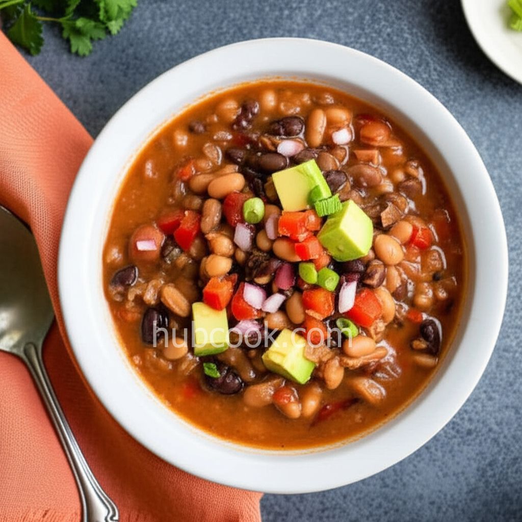 Old-School Bean Soup with Wheat Berries