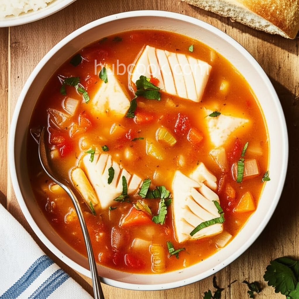 Pam's Poached Fish Soup