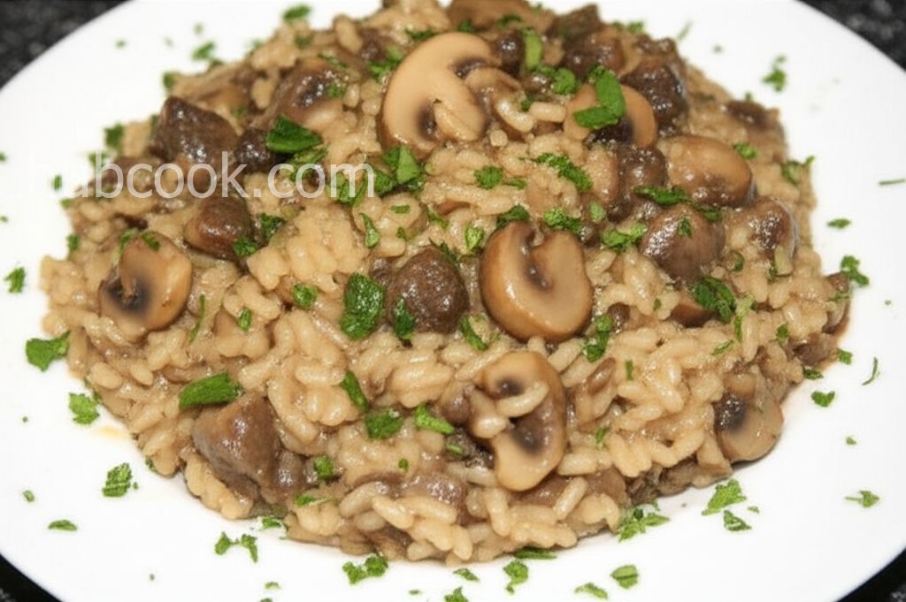 Risotto ai Funghi Porcini in Pentola a Pressione (Porcini Mushroom Risotto)