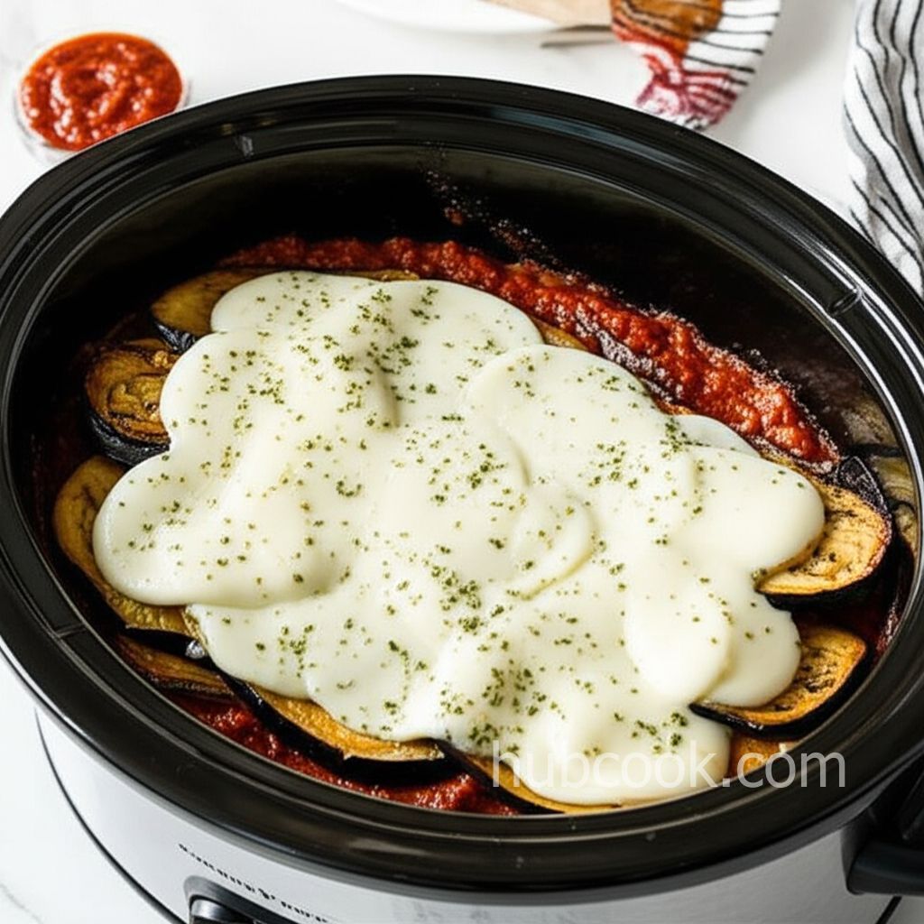 Slow Cooker Eggplant Parmesan