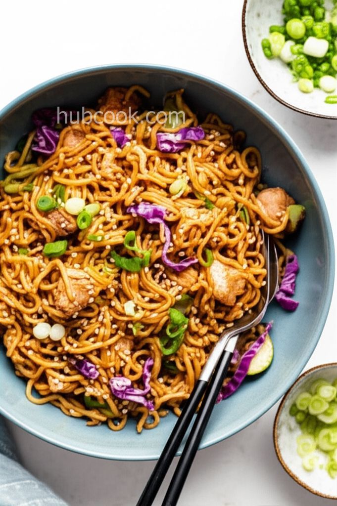Spicy Korean Chicken and Ramen Noodle Packets