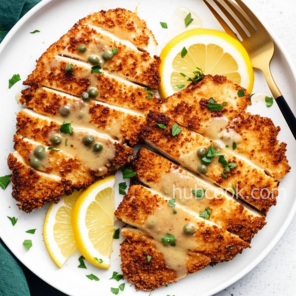 Air Fryer Chicken Piccata with Lemon-Caper Sauce