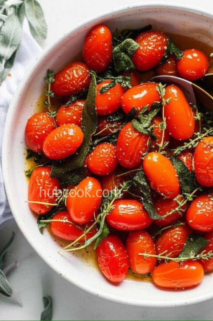 Blistered Tomatoes with Herbs
