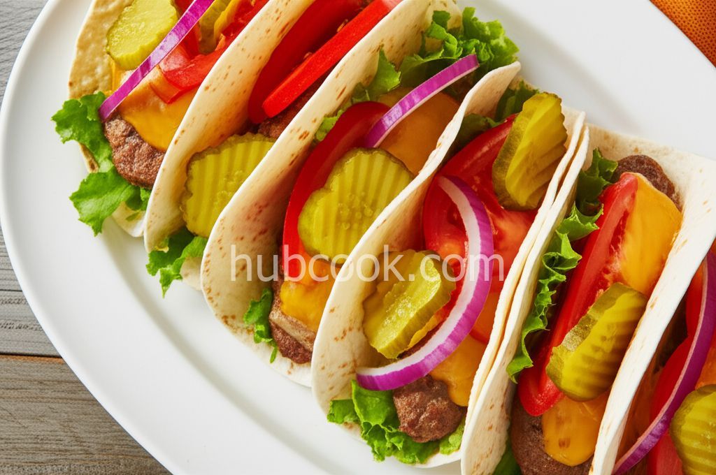 Cheeseburger Soft Tacos
