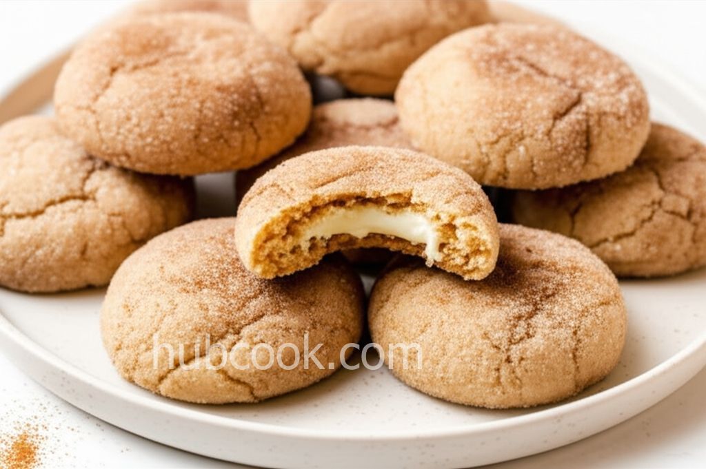 Cheesecake-Stuffed Snickerdoodle Cookie