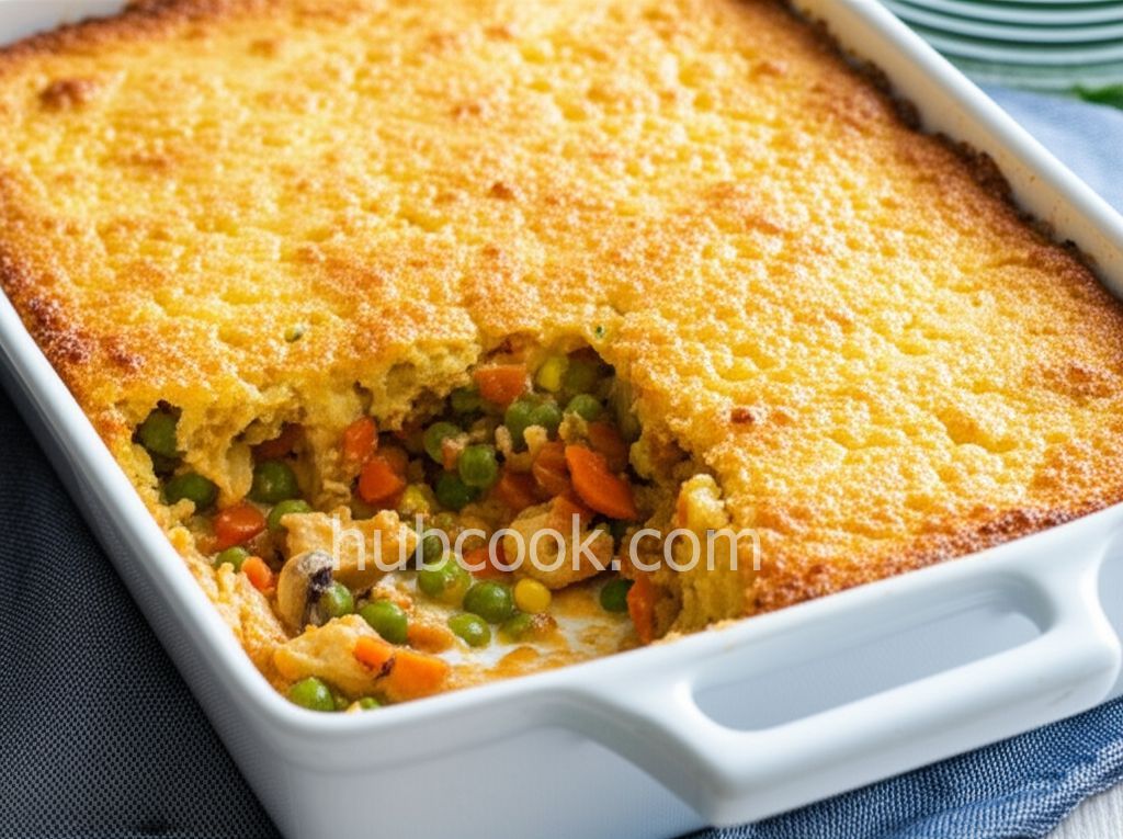 Cornbread and Chicken Thigh Casserole