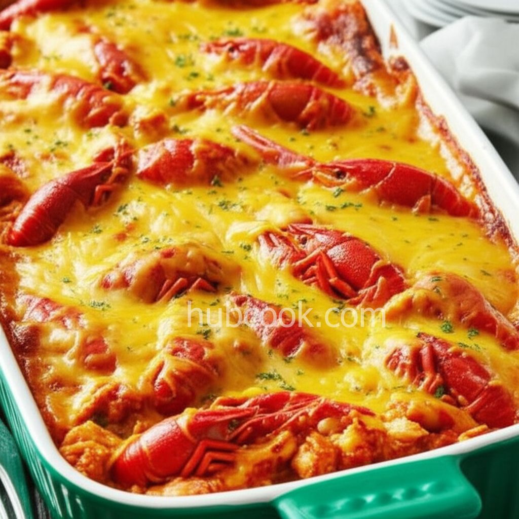 Crawfish Baked Spaghetti