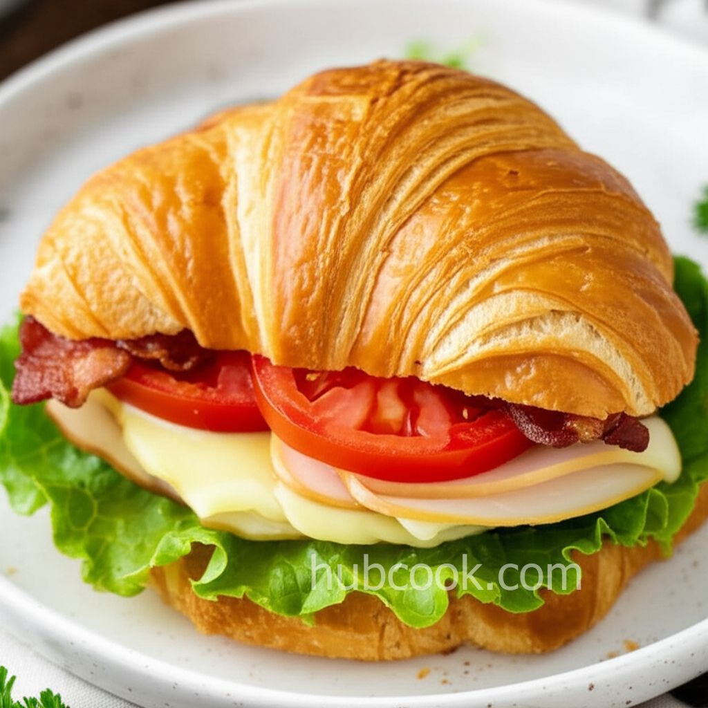 Croissant Club Sandwich