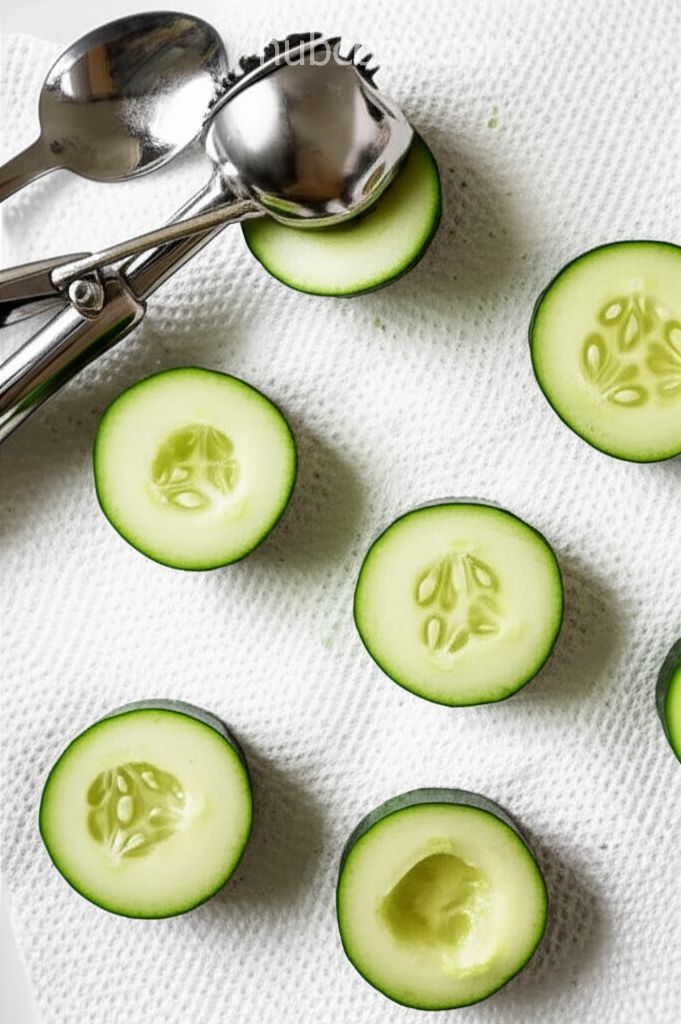 Cucumber Bites with Dill Cream and Smoked Salmon