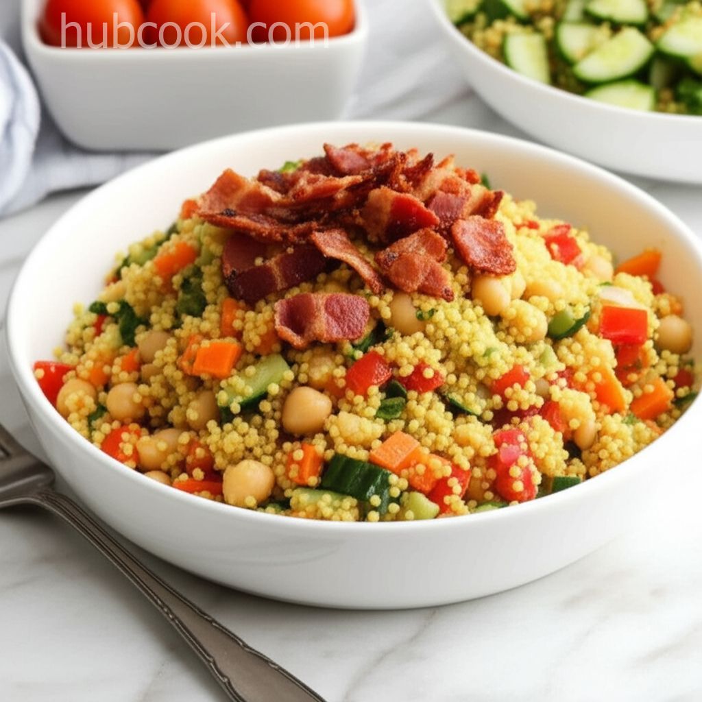 Curried Couscous Salad with Bacon