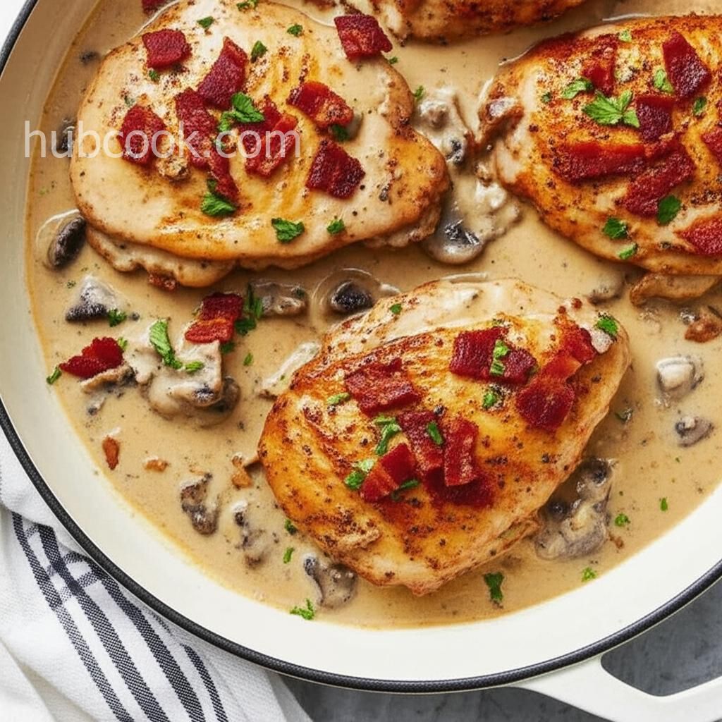 Dairy-Free Creamy Chicken Thighs and Mushrooms