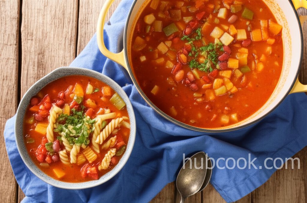 Healthy Veggie Minestrone Soup