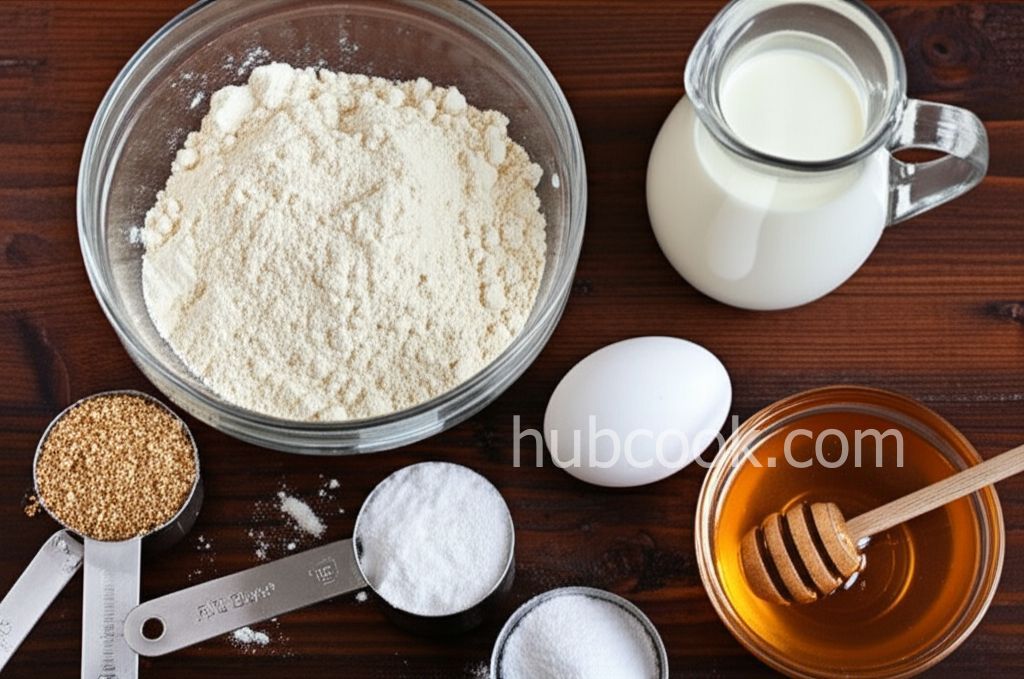 Honey Whole Wheat Pancakes