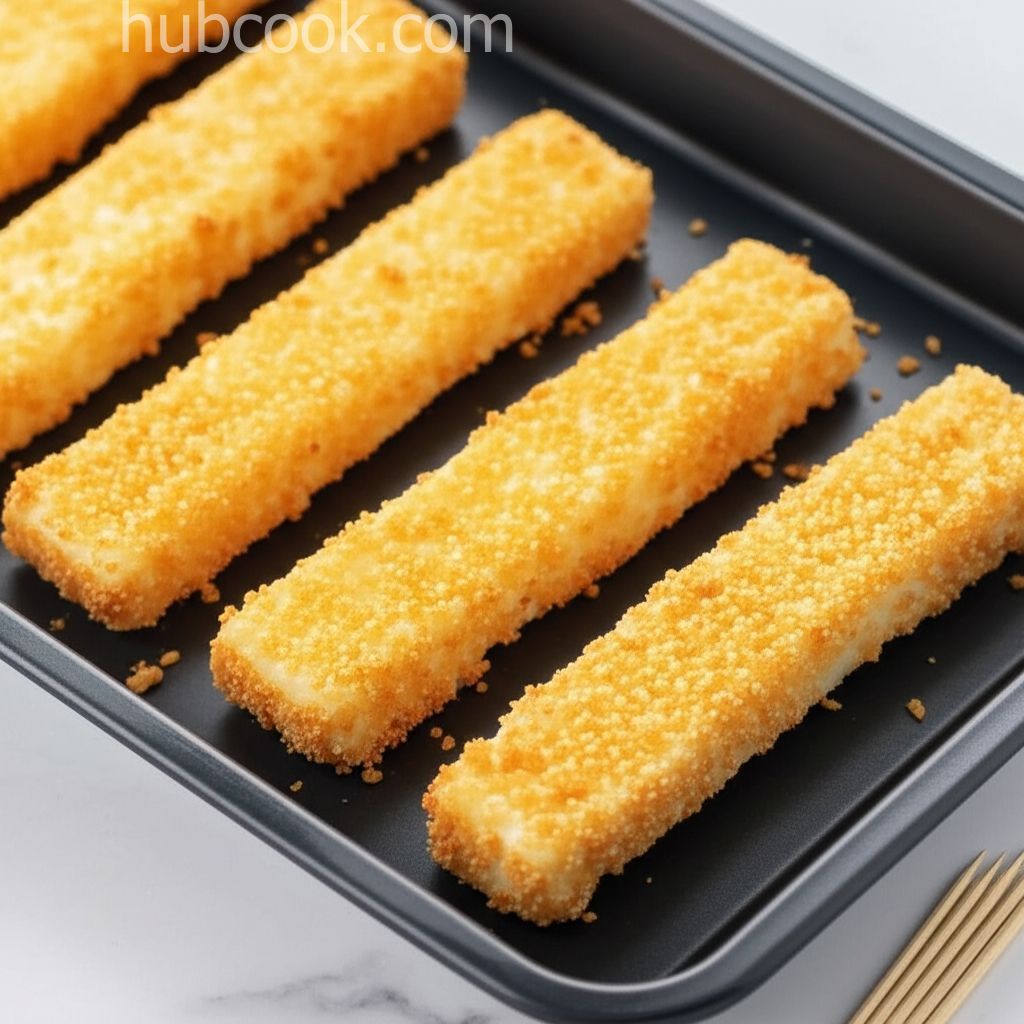 Light and Baked Mozzarella Sticks