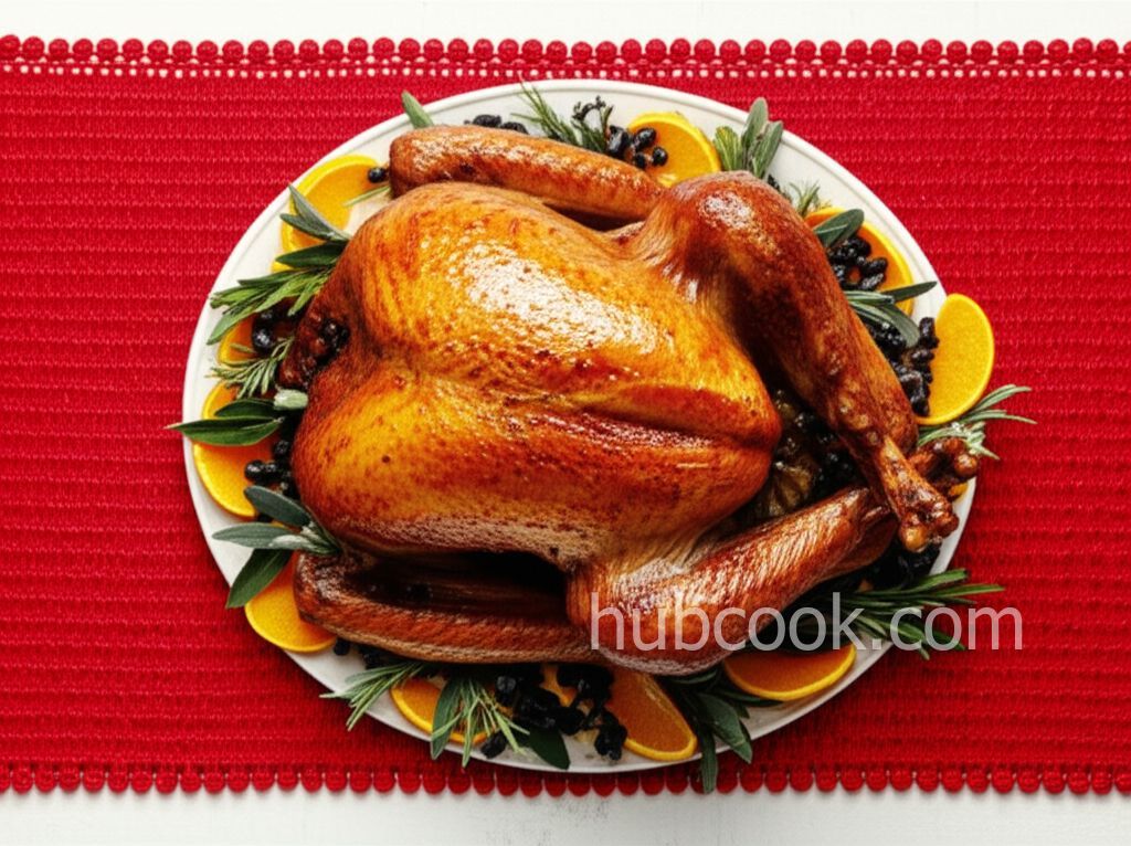 Ma Lipo's Apricot-Glazed Turkey with Roasted Onion and Shallot Gravy