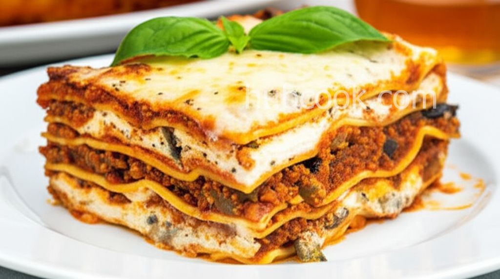 Meat and Eggplant Sauce Lasagna