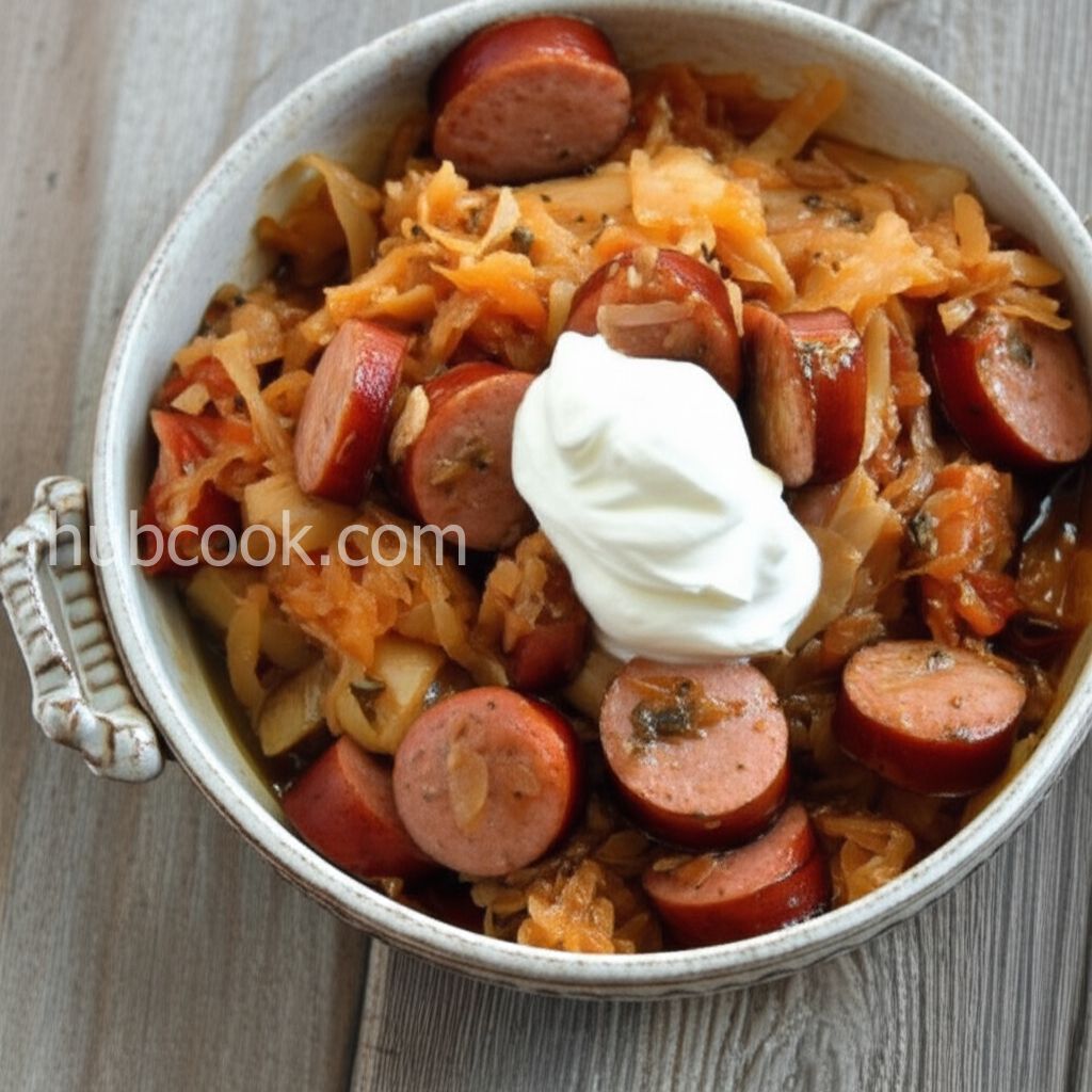 Mom's Polish Stewed Cabbage