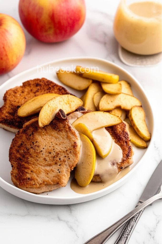 Pork Chops with Apple and Cream Sauce