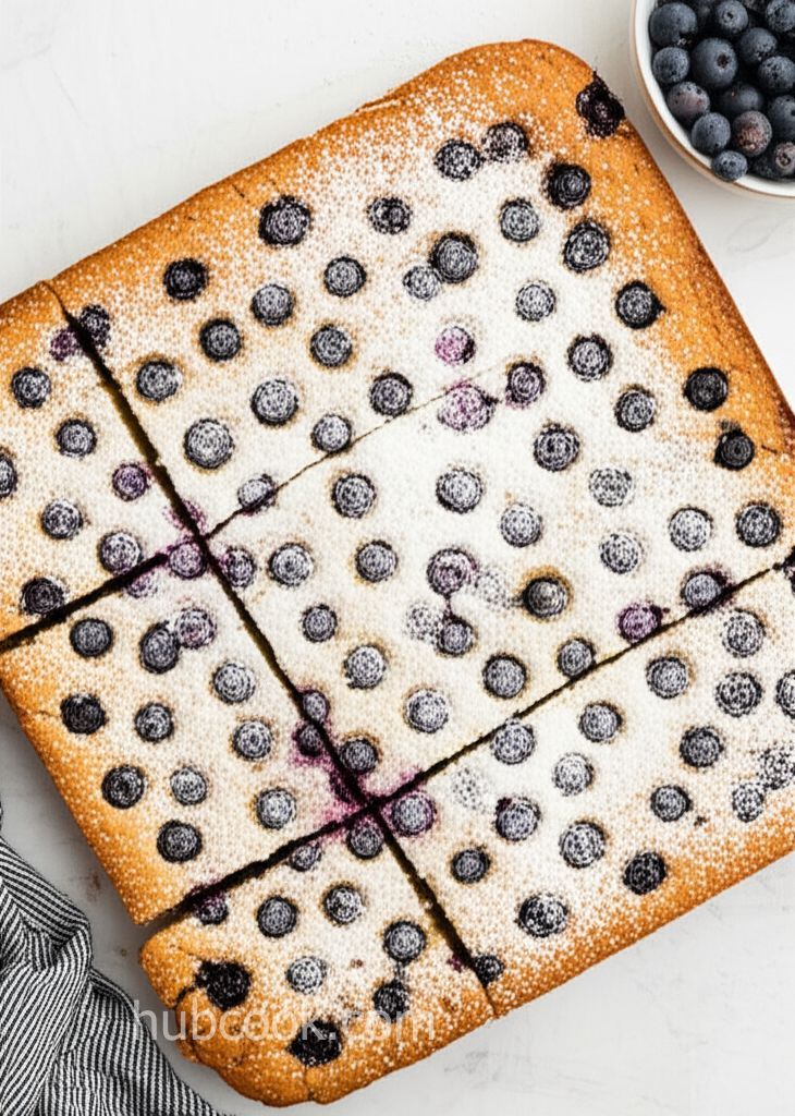 Quick Blueberry Sheet Cake