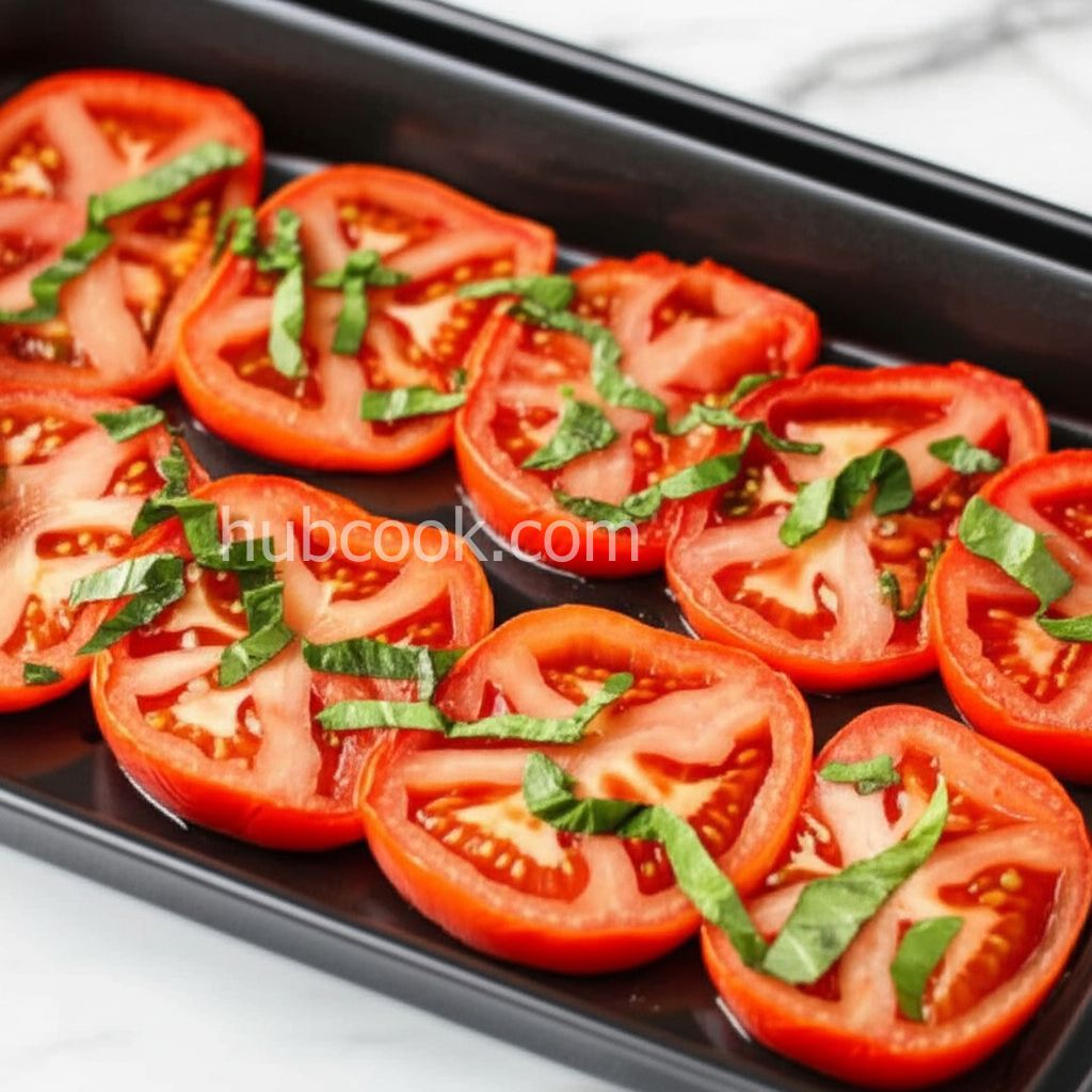Roasted Tomato Caprese Salad